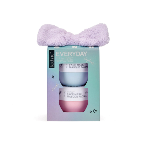 Technic Cosmetics - Gesichtsmasken-Duo + Stirnband Everyday Care