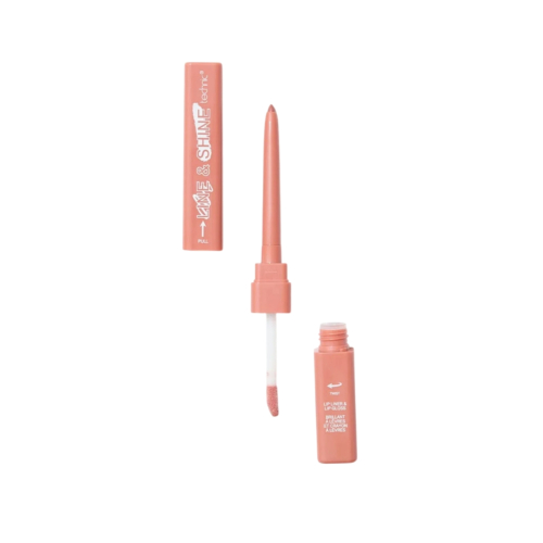 Technic Cosmetics - Lipliner und Lipgloss-Duo Line & Shine - Teddy Bear
