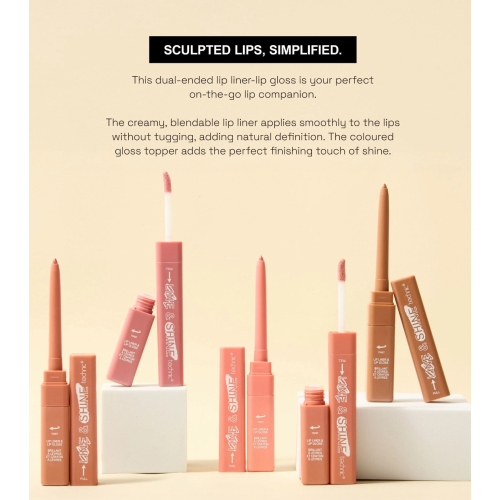 Technic Cosmetics - Lipliner und Lipgloss-Duo Line & Shine - Vanilla Chai