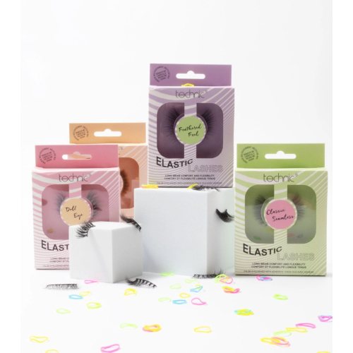 Technic Cosmetics - *Elastic Lashes* – Falsche Wimpern – Feathered Feel