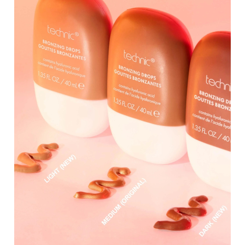 Technic Cosmetics - Bräunungstropfen mit Hyaluronsäure - Dark