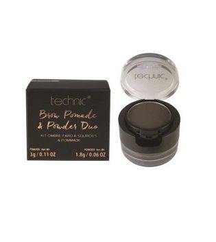 Technic Cosmetics - Brow Pomade & Powder Duo Augenbrauen Kit - Dark