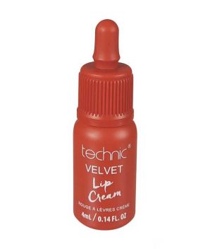 Technic Cosmetics – Flüssiger Lippenstift Velvet – Hot Red