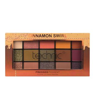 Technic Cosmetics - Pressed Pigment Lidschatten Palette - Cinnamon Swirl