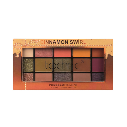 Technic Cosmetics - Pressed Pigment Lidschatten Palette - Cinnamon Swirl