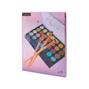 Technic Cosmetics – Lidschattenpalette + Pinsel-Trio Miami Palette & Brush Set