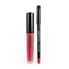 Technic Cosmetics - Lip Liner + Flüssiger Lippenstift Velvet Lip Kit - Little Fuchsia