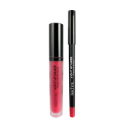 Technic Cosmetics - Lip Liner + Flüssiger Lippenstift Velvet Lip Kit - Little Fuchsia