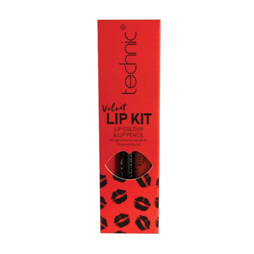 Technic Cosmetics - Lip Liner + Flüssiger Lippenstift Velvet Lip Kit - Louby Lou