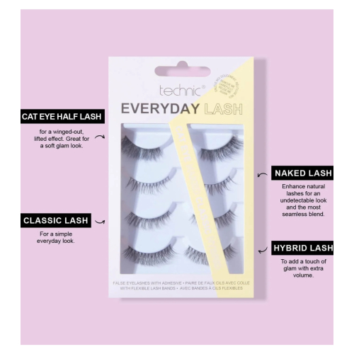 Technic Cosmetics - Falsche Wimpern Everyday Lash