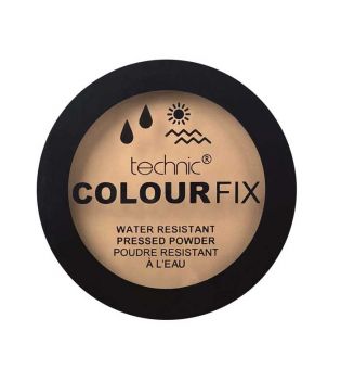 Technic Cosmetics - Colour Fix Water Resistant Kompakt-Puder - Pecan