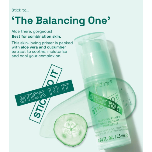 Technic Cosmetics - Makeup Primer Stick to it - Green