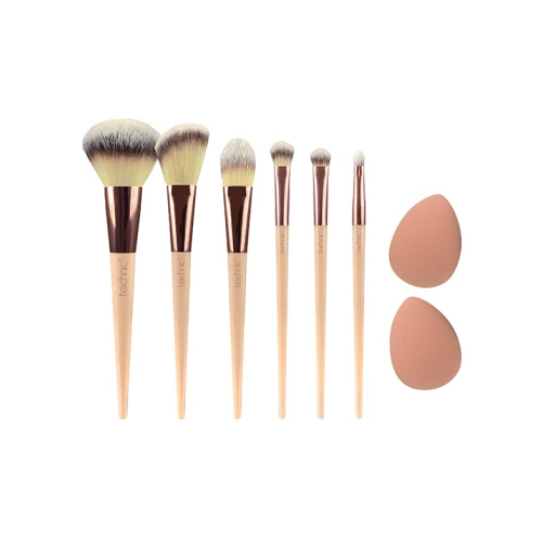 Technic Cosmetics – Set mit 6 Pinseln und Schwämmen
