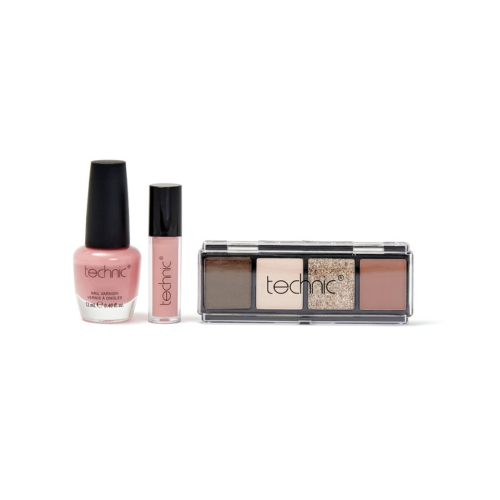 Technic Cosmetics - Set für Lippen, Augen und Nägel