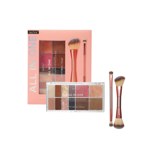 Technic Cosmetics - Make-up-Set All in One Palette & Brushes