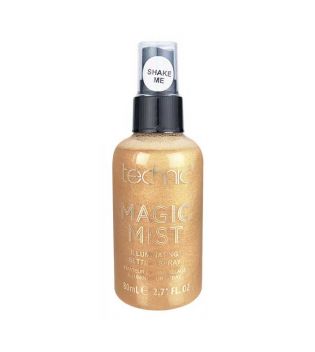 Technic Cosmetics – Aufhellendes Fixierspray Magic Mist - 24K Gold