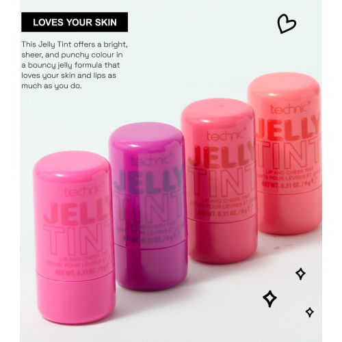 Technic Cosmetics - Lippen- und Wangentönung Jelly Tint - Red Hot!