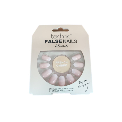 Technic Cosmetics - False Nails Almond Falsche Nägel - French Ombré