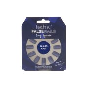 Technic Cosmetics - Künstliche Nägel False Nails Long Square - Gloss Navy