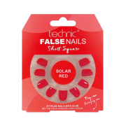 Technic Cosmetics – Falsche Nägel False Nails Short Square – Solar Red