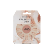 Technic Cosmetics - Künstliche Nägel False Nails Stiletto - Beige Marble