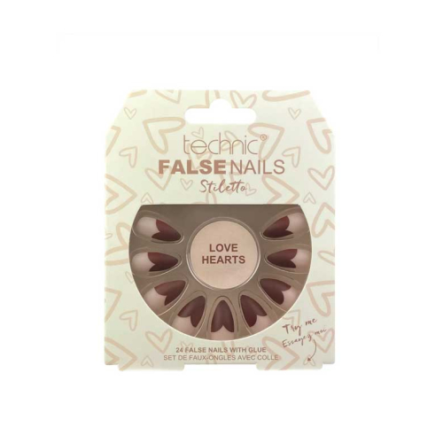 Technic Cosmetics - Falsche Nägel False Nails Stiletto - Love Hearts