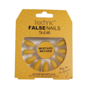 Technic Cosmetics - Falsche Nägel False Nails Stiletto - Mustard Mayhem