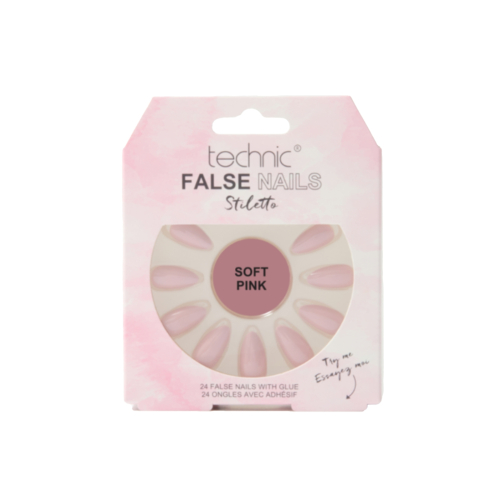 Technic Cosmetics - Künstliche Nägel False Nails Stiletto - Soft Pink