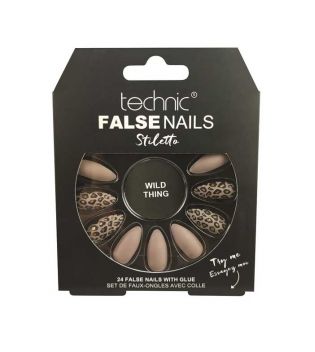 Technic Cosmetics - Falsche Nägel False Nails Stiletto - Wild Thing