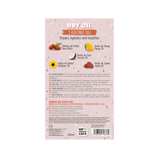 The Fruit Company – Trockenöl mit Glitzer – Kokosnuss