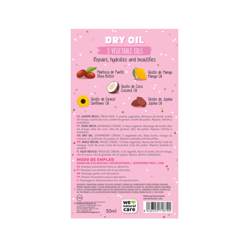 The Fruit Company – Trockenöl mit Glitzer – Erdbeere und Sahne