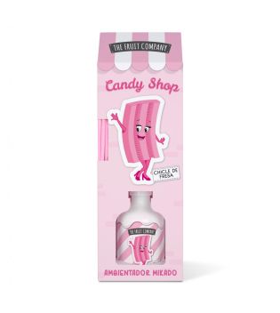 The Fruit Company - *Candy Shop* – Mikado-Lufterfrischer – Erdbeer-Kaugummi