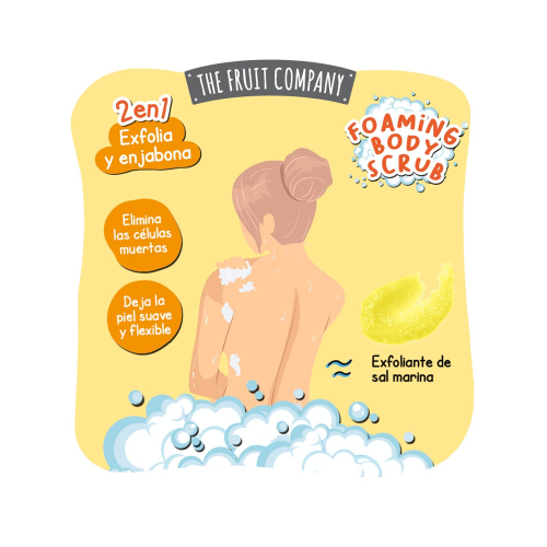 The Fruit Company – 2-in-1 schäumendes Körperpeeling – Ananas
