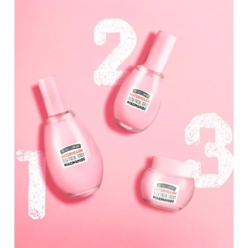 The Fruit Company - Glow Up  Wassermelonen-Niacinamid-Gesichtsbehandlungsset - Toner + Creme + Serum