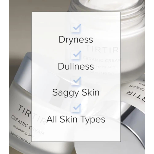 TIRTIR - Feuchtigkeitsspendende Gesichtscreme Ceramic Cream