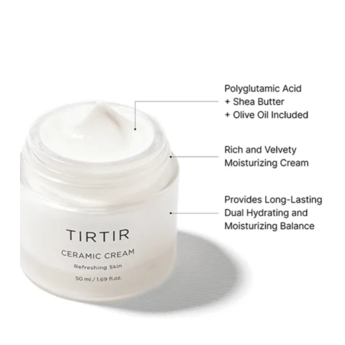 TIRTIR - Feuchtigkeitsspendende Gesichtscreme Ceramic Cream