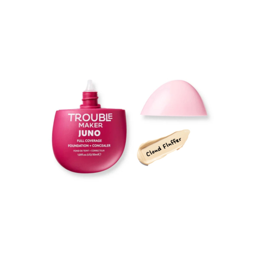 Trouble Maker – Make-up-Grundlage mit mattem Finish Juno Full Coverage – Cloud Fluffer