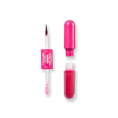 Trouble Maker - Duo Lip Tint peel-off + Lip Gloss Genius - The Thinker Deep Plum