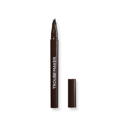Trouble Maker - Augenbrauenstift Fluffer Brow Brush Natural - Dark Brown