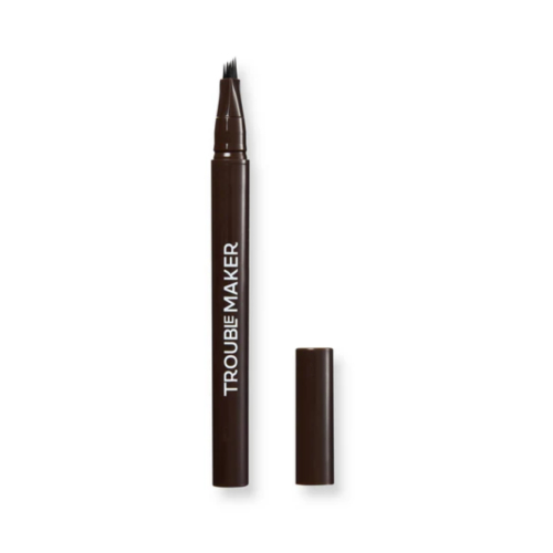 Trouble Maker - Augenbrauen-Verblendstift Fluffer Brow Brush Natural - Dark Brown