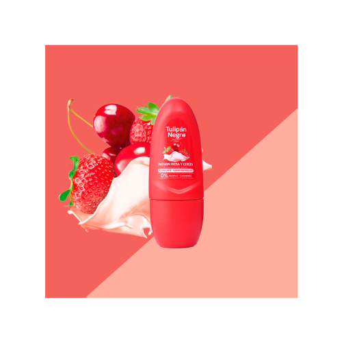 Tulipán Negro – Roll-on Antitranspirant Deodorant – Erdbeere und Kirsche