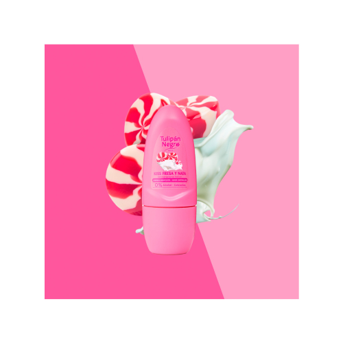 Tulipán Negro – Roll-on Antitranspirant Deodorant – Erdbeere und Sahne