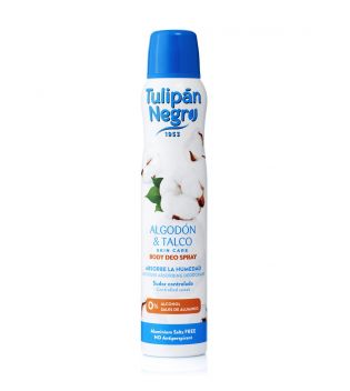 Tulipán Negro - *Skin Care* – Deodorant Deo Spray – Baumwolle und Talk