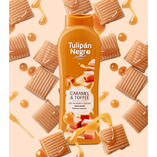 Tulipán Negro – *Gourmand Intensity* – Badegel 650 ml - Caramel & Toffee