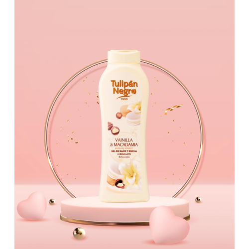 Tulipán Negro – *Gourmand Intensity* – Badegel 650 ml - Vainilla & Macadamia