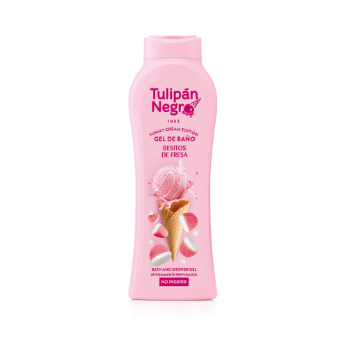 Tulipán Negro - *Yummy Cream Edition* – Badegel 650 ml – Besitos de Fresa