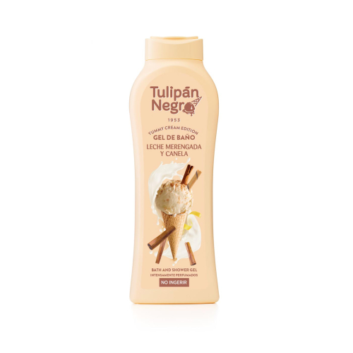 Tulipán Negro - *Yummy Cream Edition* – Badegel 650 ml - Leche Merengada & Canela