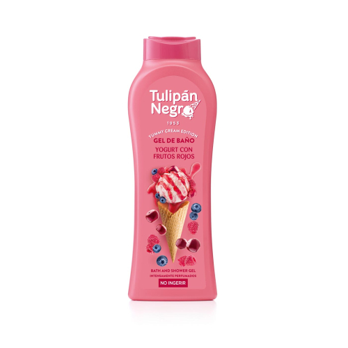 Tulipán Negro - *Yummy Cream Edition* – Badegel 650 ml – Yogurt con Frutos Rojos