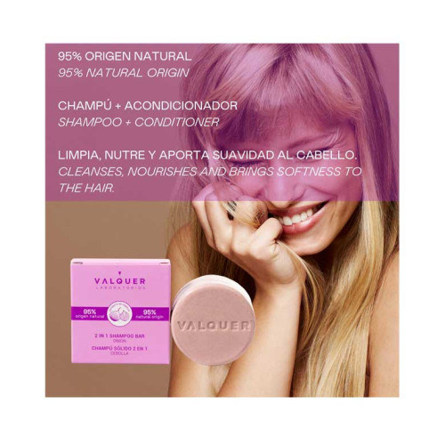 Valquer - 2 in 1 Festes Shampoo und Conditioner - Zwiebel