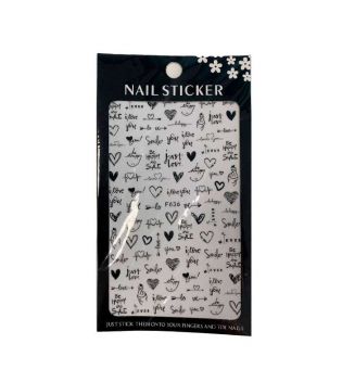 Verschiedenes - Nail Art Sticker - Happy